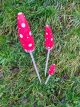 Set of Three Toadstool Stakes