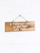 Fisherman Sign 30 x 10 x 1.5 cm