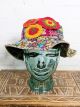 Embroidered Patch Sun Hat - 100% Cotton