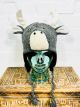 Kids Knitted Moose Hat