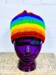 Knitted Rainbow Beanie