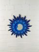 Blue Large Wooden Moon And Sun Mirror   40cm