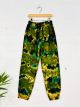 Kids Green Tie Dye Harem Trousers