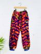 Kids Purple Tie Dye Harem Trousers