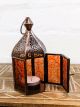 Orange Glass Lantern