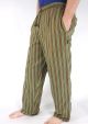Green Striped Trousers - 100% Cotton