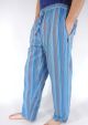 Turquoise Striped Trousers - 100% Cotton