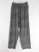 Grey Plain Cotton Drawstring Trousers - 100% Cotton