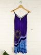 Purple Blue Short Strappy Dress