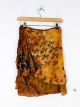 Rust Short Wrap Skirt