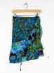 Turquoise Short Wrap Skirt