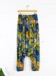 Blue Floral Print Afghani Trousers