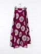 Pink Daisy Long Wrap Skirt