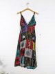 Patchwork Long Strappy Dress