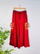 Red Extra Wide Trousers