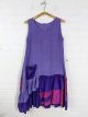 Purple Sleeveless Midi Dress
