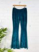 Blue Velvet Flared Trousers