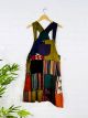 Multi Patchwork Dungaree Dress