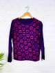 Purple Circle Print Long Sleeve 