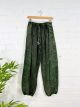 Green Printed Harem Trousers