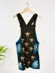 Brown Petrol Star Short Dungaree Dress