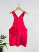 Pink Dungaree Dress