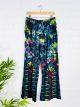 Navy Tie Dye Straight Trousers