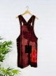 Red Short Dungaree Dress