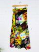 Rainbow Patchwork Long Skirt