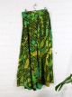 Green  Long Wrap Skirt