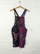 Purple Patchwork Dungaree Dress