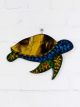 Mosaic Turtle Wall Hanging 33 x 23 cm