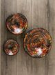 Single Small Round Orange Mosaic Bowls 20cm