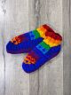 Rainbow Lined Wool Slipper