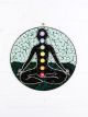 Round Mosaic Chakra Yoga Wall Hanging 40 cm