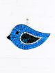 Blue Mosaic Bird Wall Hanging 32 x 19.5 cm