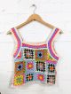 Crochet Patchwork Boxy Vest