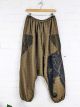 Brown Elephant Print Afghani Trousers