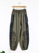 Brown Grey Printed Harem Trousers - 100% Cotton