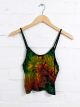 Bright Assorted Tie Dye Cropped Vest - 95% Viscose 5% Spandex