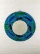 Round Blue Mosaic Mirror 60cm